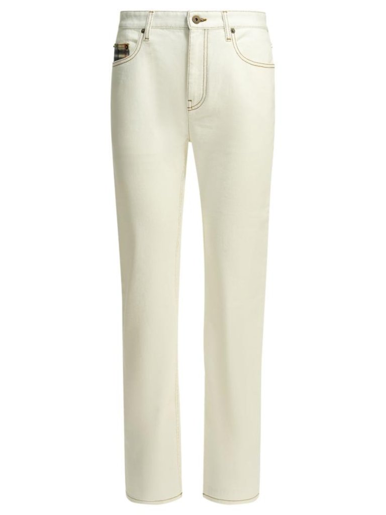 Burberry Dalia Check Straight Jeans Tag Size 28 Women